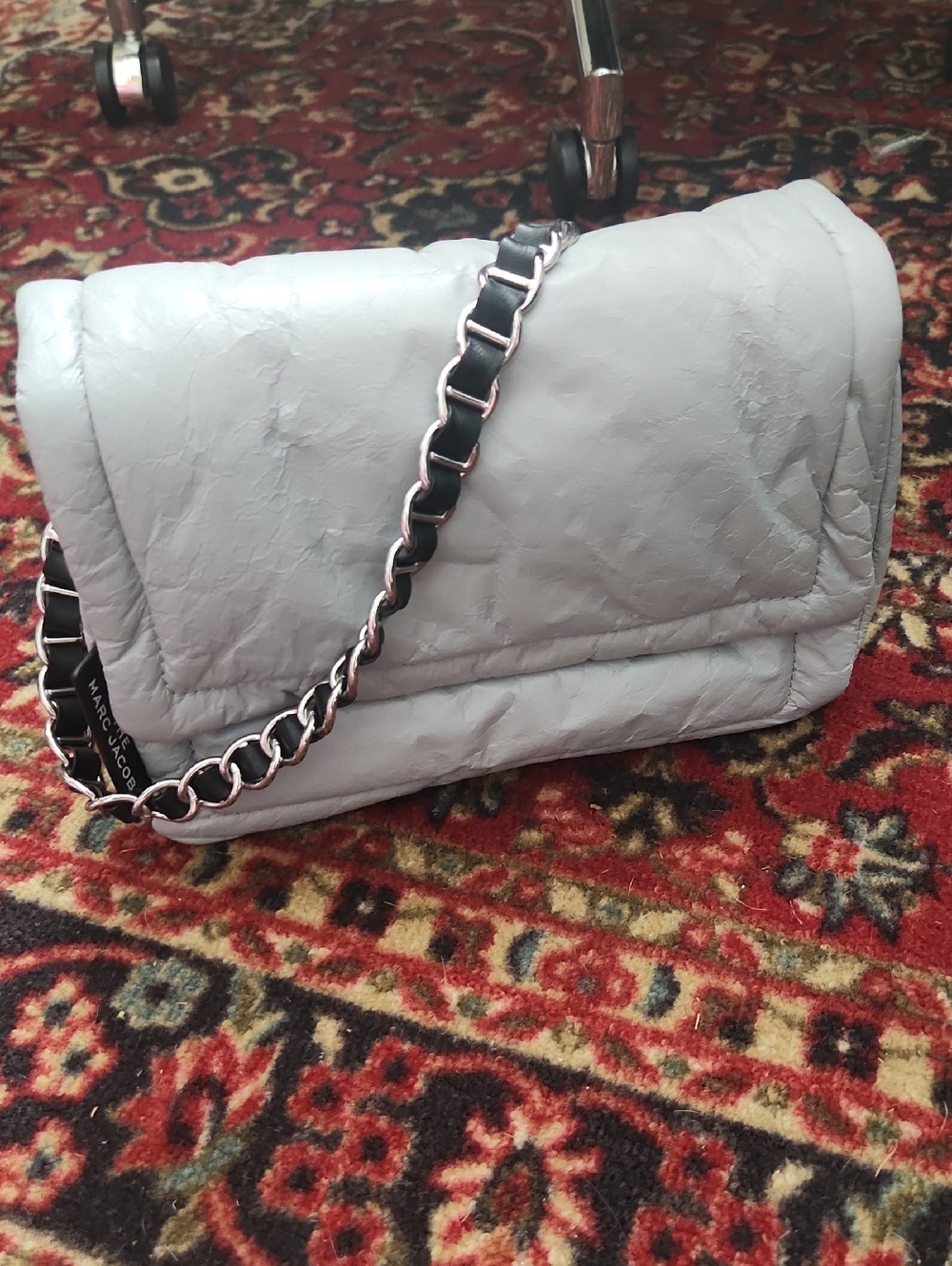 Marc Jacobs Gray Padded Pillow Bag